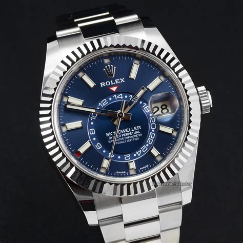 rolex watch sky dweller blue|Rolex Sky-Dweller 2020 for sale.